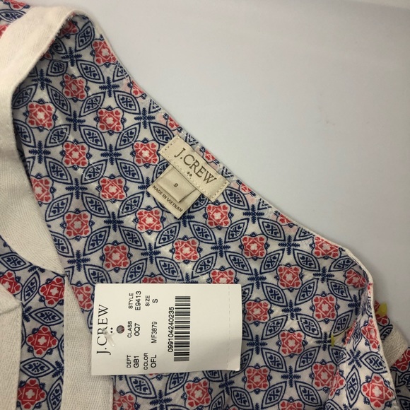 NWT J. Crew Poplin Embroidered Tunic - Picture 6 of 6